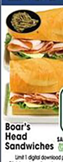 Boar's Head Sandwiches