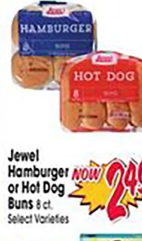 Jewel Hamburger or Hot Dog Buns at Jewel-Osco