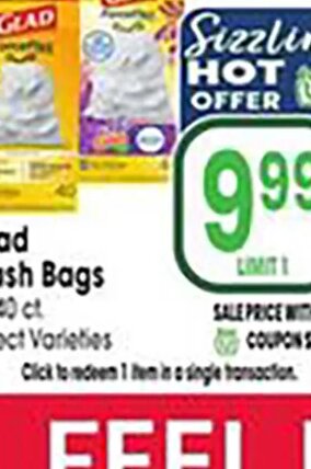Glad Trash Bags at Jewel-Osco