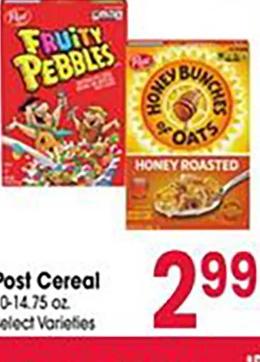 Post Cereal at Jewel-Osco