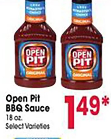 Open Pit BBQ Sauce at Jewel-Osco