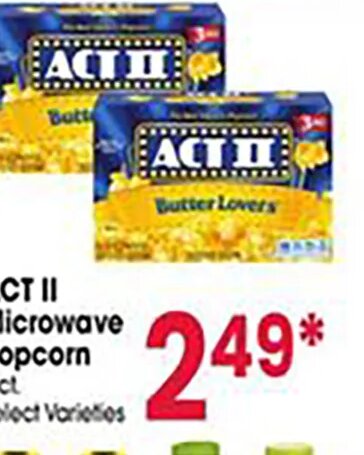 ACT II Microwave Popcorn at Jewel-Osco