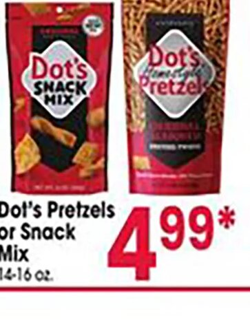 Dot's Pretzels or Snack Mix