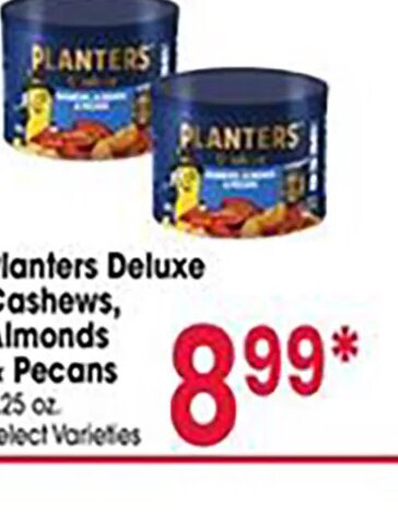 Planters Deluxe Cashews, Almonds & Pecans
