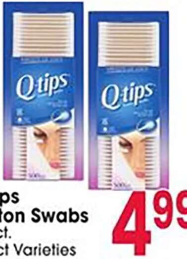 Q Tips Cotton Swabs