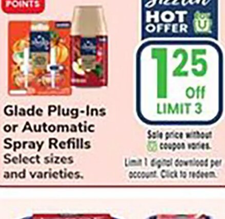 Glade Plug-Ins or Automatic Spray Refills
