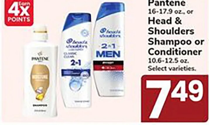 Pantene, Head & Shoulders Shampoo or Conditioner at Jewel-Osco
