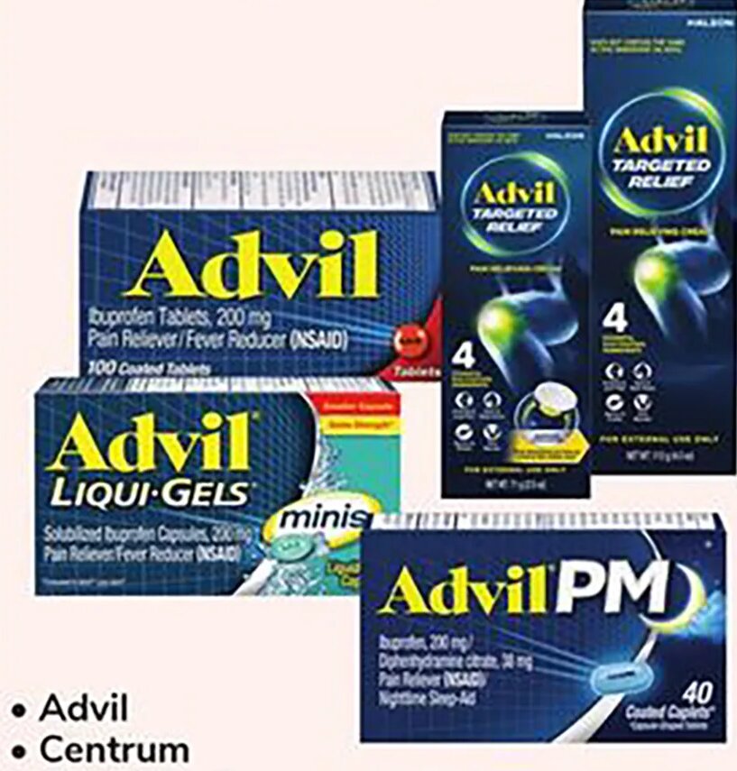 Advil (Ibuprofen, Liqui-Gels, PM)