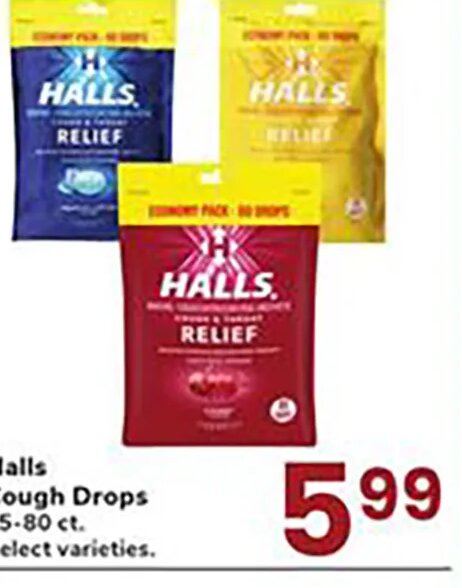 Halls Cough Drops