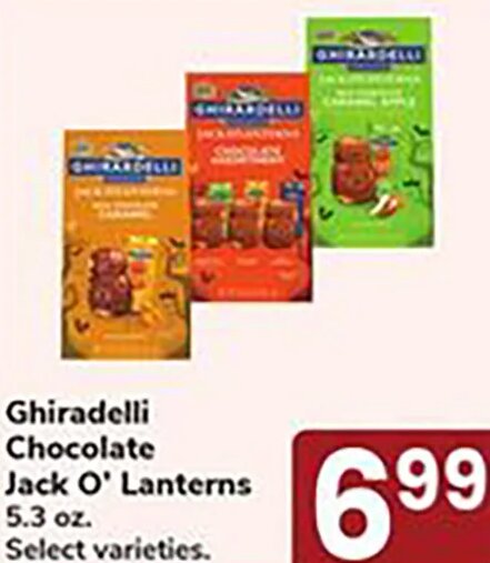 Ghiradelli Chocolate Jack O' Lanterns