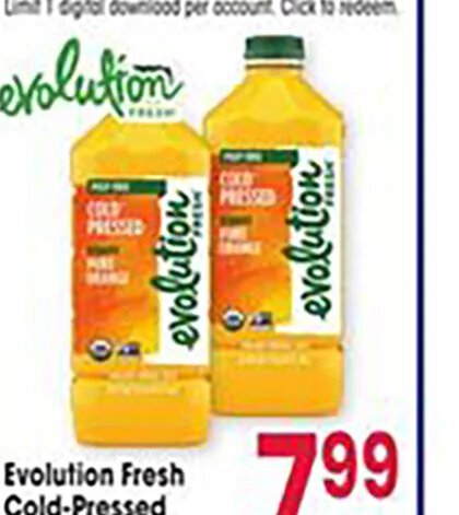 Evolution Fresh Cold-Pressed Orange Juice at Jewel-Osco