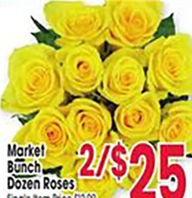 Market Bunch Dozen Roses