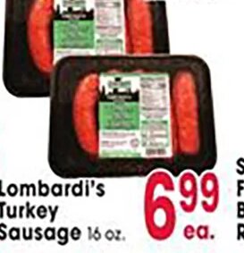 Lombardi's Turkey Sausage at Jewel-Osco