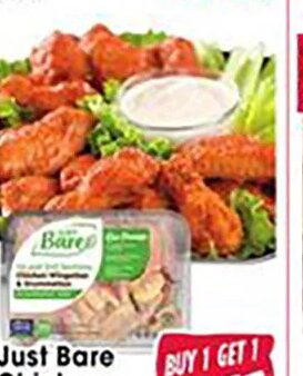 Just Bare Chicken Wingettes & Drumettes