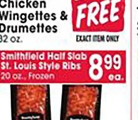 Smithfield Half Slab St. Louis Style Ribs at Jewel-Osco