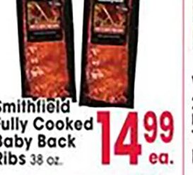 Smithfield Fully Cooked Baby Back Ribs