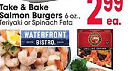 Take & Bake Salmon Burgers