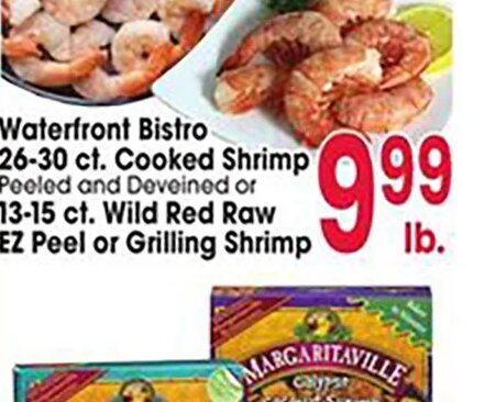 Waterfront Bistro Cooked Shrimp or Wild Red Raw EZ Peel or Grilling Shrimp at Jewel-Osco