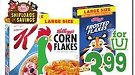 Kellogg's Corn Flakes or Frosted Flakes