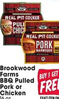 Brookwood Farms BBQ Pulled Pork or Chicken