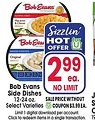 Bob Evans Side Dishes