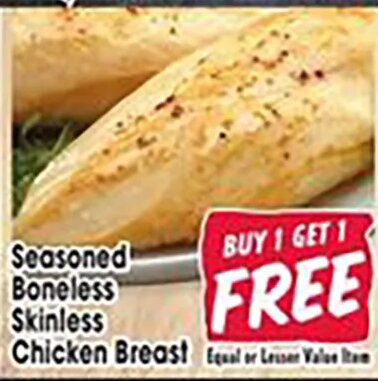 Seasoned Boneless Skinless Chicken Breast
