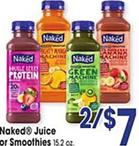 Naked Juice or Smoothies at Jewel-Osco