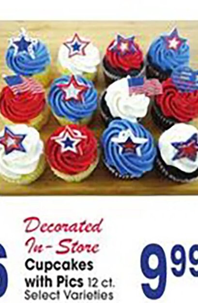 Decorated In-Store Cupcakes with Pics