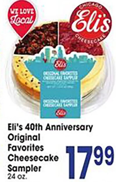 Eli's 40th Anniversary Original Favorites Cheesecake Sampler