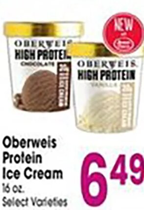 Oberweis Protein Ice Cream at Jewel-Osco