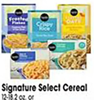 Signature Select Cereal or Entrées
