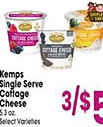 Kemps Single Serve Cottage Cheese at Jewel-Osco