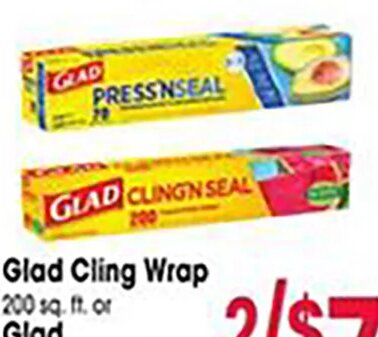 Glad Cling Wrap or Glad Press 'N Seal at Jewel-Osco