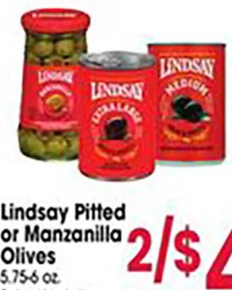 Lindsay Pitted or Manzanilla Olives