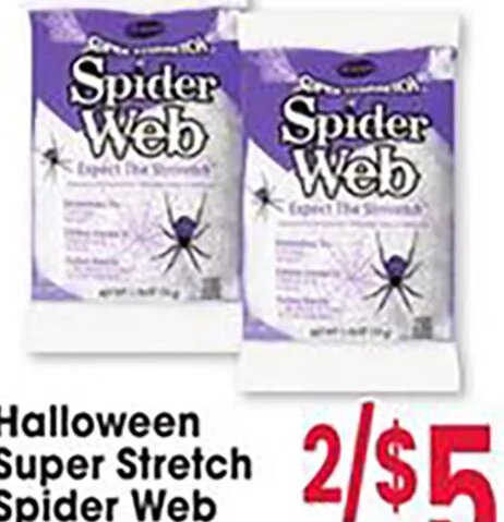 Halloween Super Stretch Spider Web