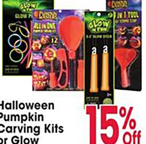 Halloween Pumpkin Carving Kits or Glow