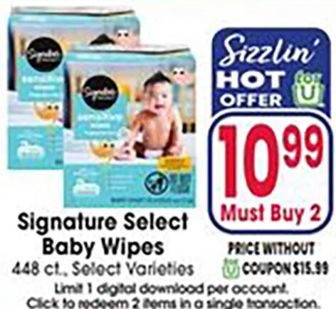 Signature Select Baby Wipes