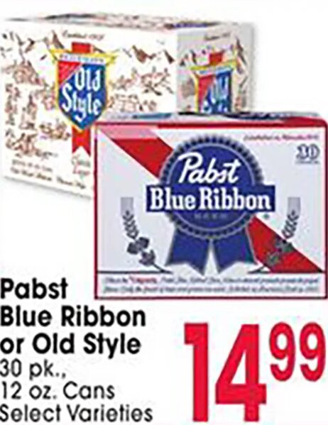 Pabst Blue Ribbon or Old Style
