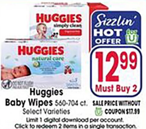 Huggies Baby Wipes at Jewel-Osco