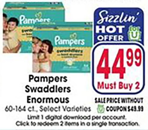 Pampers Swaddlers Enormous at Jewel-Osco