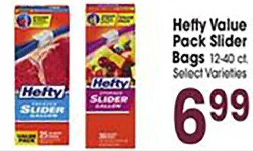 Hefty Value Pack Slider Bags at Jewel-Osco