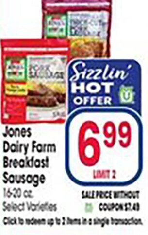 Jones Dairy Farm Breakfast Sausage at Jewel-Osco