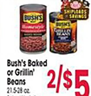 Bush's Baked or Grillin' Beans