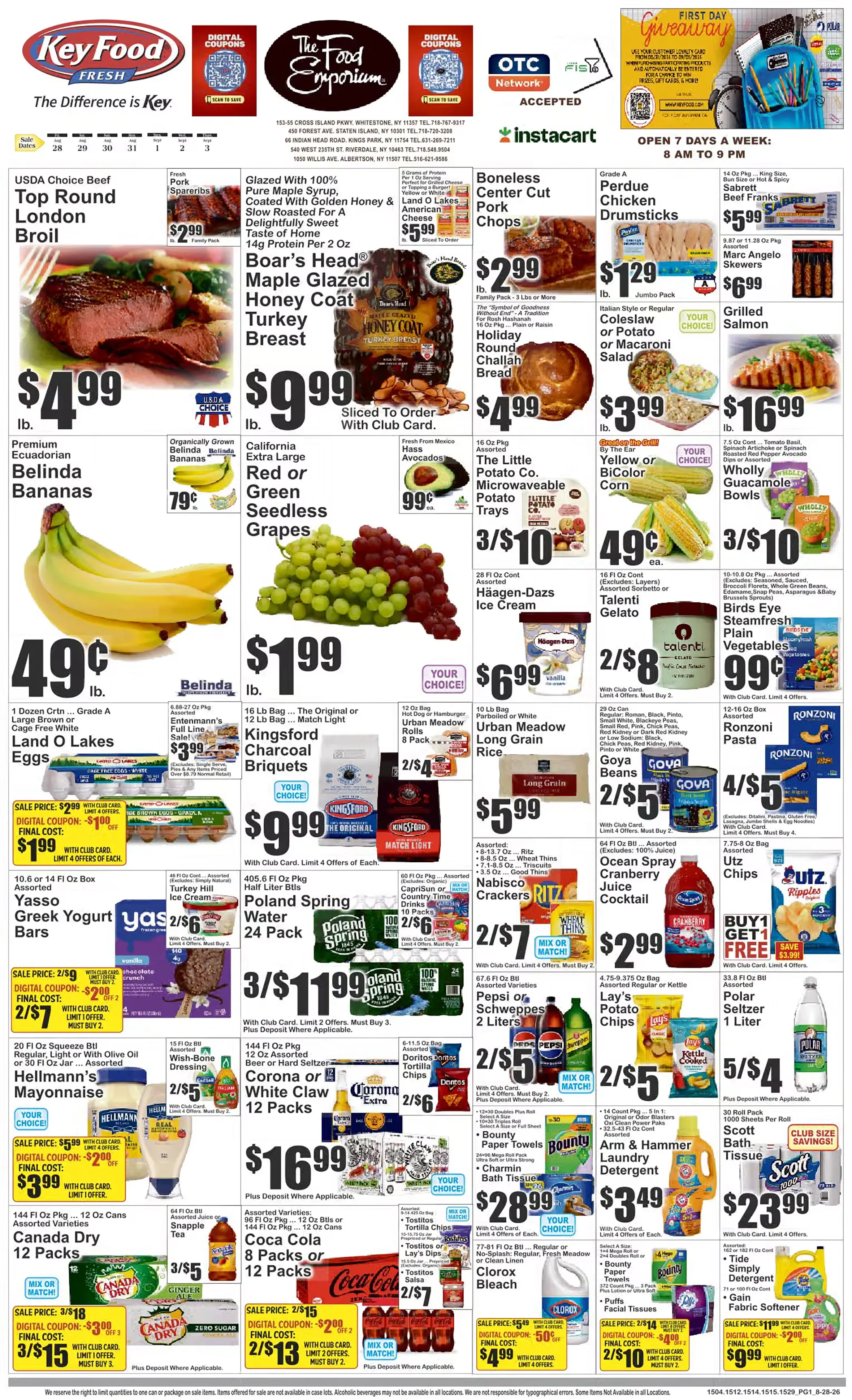 Key Food Weekly Ad Page 1