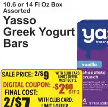 Yasso Greek Yogurt Bars