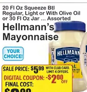 Hellmann's Mayonnaise at Key Food