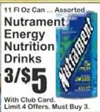 Nutrament Energy Nutrition Drinks