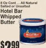 Hotel Bar Whipped Butter at Key Food