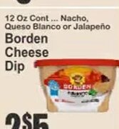 Borden Cheese Dip at Key Food