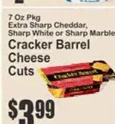 Cracker Barrel Cheese Cuts